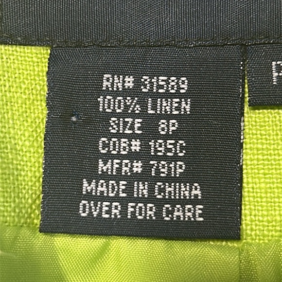 J G Hook green linen jacket, 8 petite - Picture 11 of 14